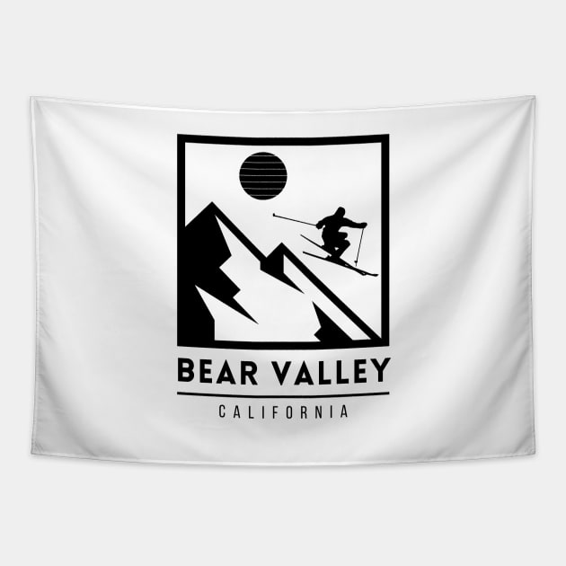 Bear Valley California United States ski Tapestry by UbunTo