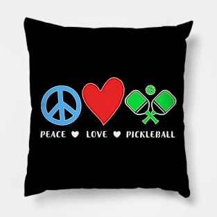 Peace Love Pickleball Pillow