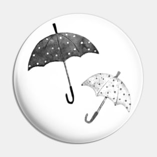 Umbrellas BW- Full Size Image Pin