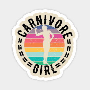 CARNIVORE GIRL MEAT EATER STEAK LOVER CUTE FIT COWGIRL WOMAN Magnet