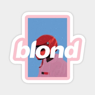 Blonde Frank Ocean Pink Helmet Magnet