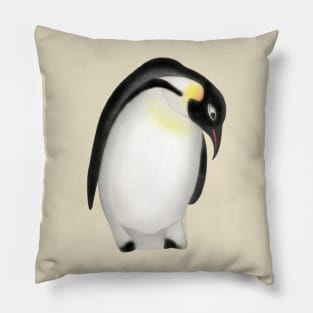 The Pensive Penguin Pillow