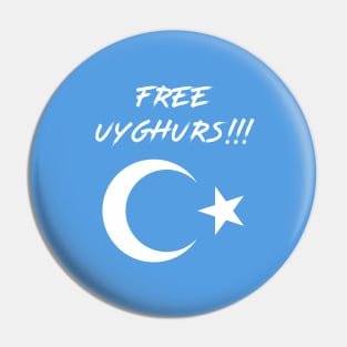 FREE UYGHURS Pin