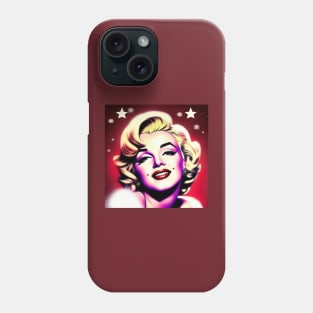 Merry Christmas Vintage Music Queen Marilyn Phone Case