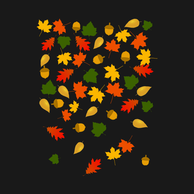 Fall leaves Falling by SmartCraftCo