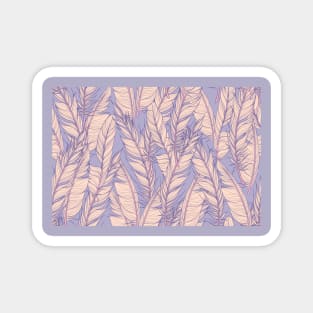 PINK Feather Seamless Pattern Magnet