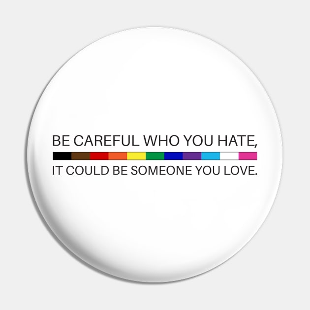 Be Careful Light Background Pin by BLAHS Stuff and Things