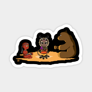 Hunter Ninja Bear - Tea Party Magnet