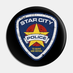 STAR CITY POLICE (ARROW) GRUNGE Pin