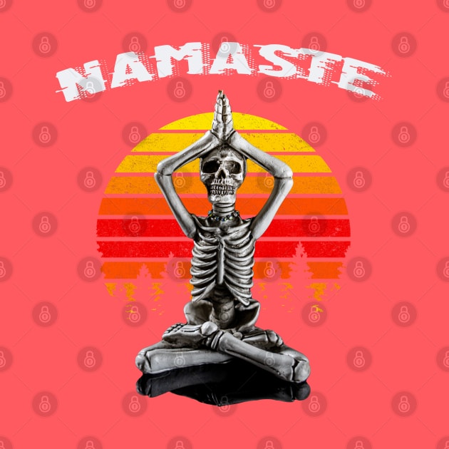 Namaste Yoga Skeleton by By Diane Maclaine