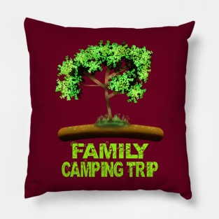 Family Camping Trip Pillow