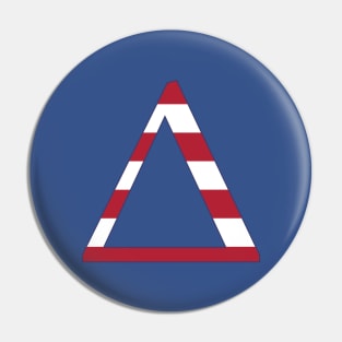 Stripes Delta Pin