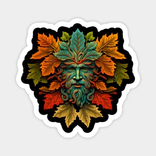 Jack Of The Wood Traditional Pagan Celtic Greenman Magnet