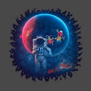 ASTRO SPACE  IS FAKE PLANET WITH ASSISTANTS T-Shirt