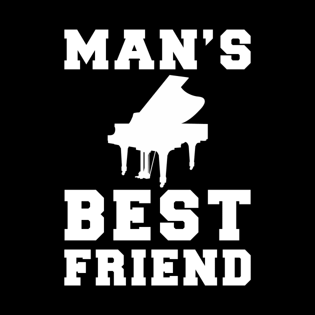 piano Man's best friend tee tshirt by MKGift