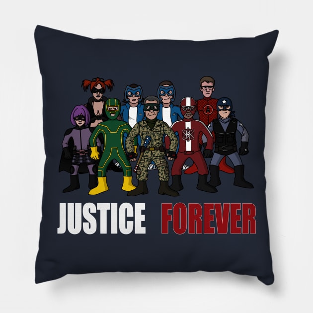 Justice forever Pillow by jasesa