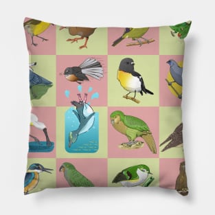 NZ BIRD PATTERN Pillow