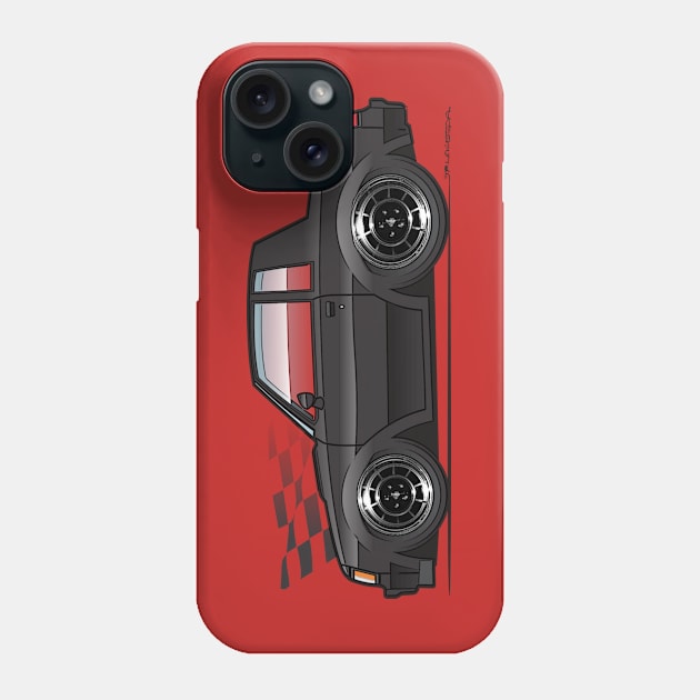 Black Cartoon Phone Case by JRCustoms44