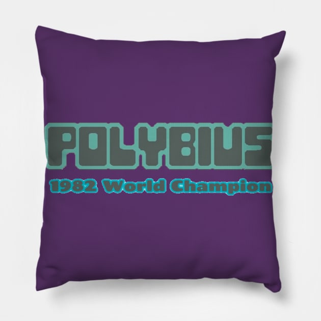 POLYBIUS 1982 World Champion Pillow by Elvira Khan