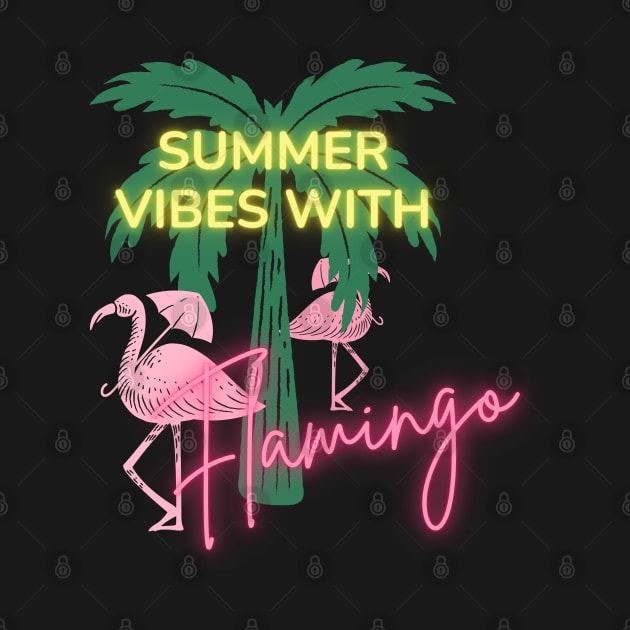 Summer with Flamingo by Pupky