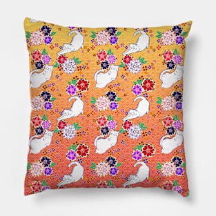 Kimono Funny Cats Pillow