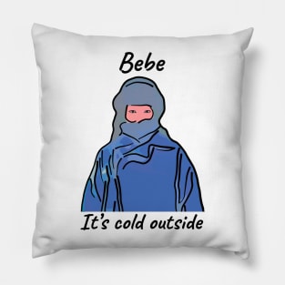 Bebe Its Cold Outside Pillow
