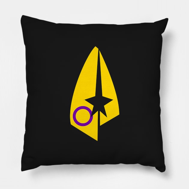 Pride Intersex Treksphere Logo Pillow by Treksphere