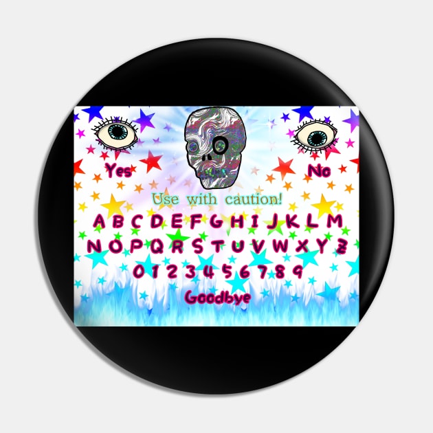 Skelly Spirit Board Pin by Cookie Bear Creations