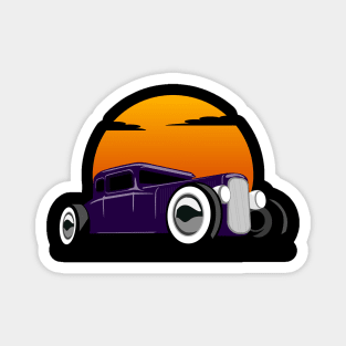 Hotrod Sunrise Magnet