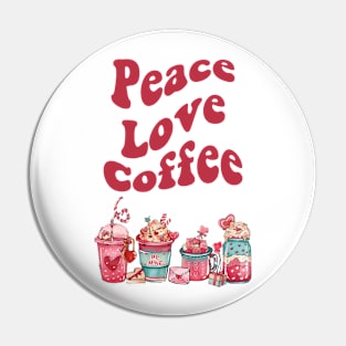 Retro Valentine Coffee Shirt for Women Pin