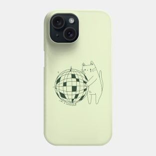 Mirrorball cat Phone Case