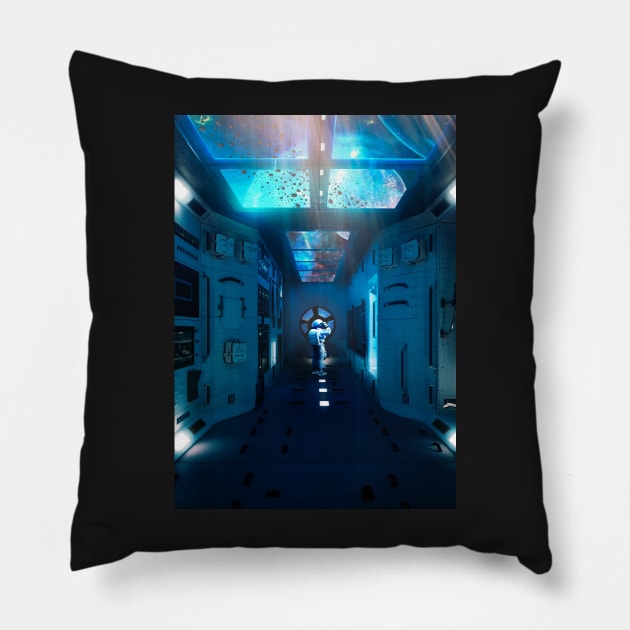 Blue Space Pillow by Shaheen01