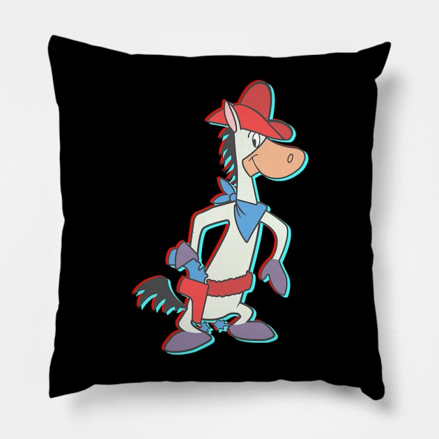 Quick Draw McGraw - 3D Pillow by LuisP96