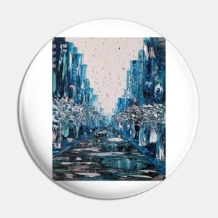 Frosty City, Cold NYC, Beautiful Winter, Snowy Day, Snow Day, Snowy City, Ice Cold City, Blue and White, Frost and Snow Pin