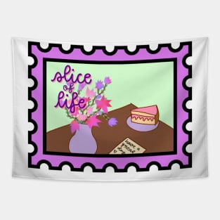 Slice of Life Postage Stamp Tapestry