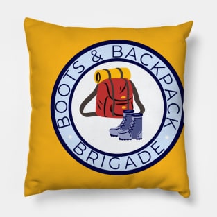 Boots and Backpack Brigade hiking club Pillow