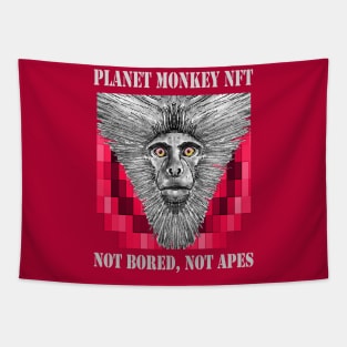 Planet Monkey NFT Not Bored Apes Tapestry