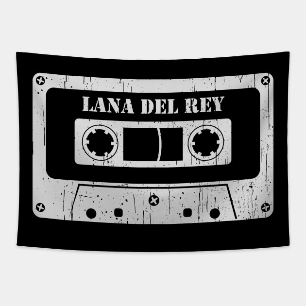 Lana Del Rey - Vintage Cassette White Tapestry by FeelgoodShirt