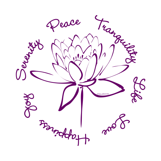 Serenity Tranquility Lotus (Purple) by Makanahele