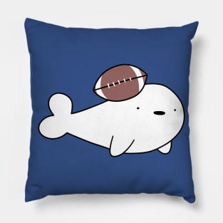 Baby Harp Seal and Football Pillow