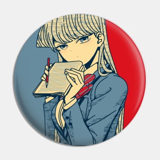 Komi Can't Communicate Poster Pin