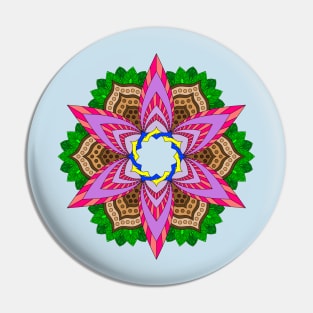 Pink Lotus Mandala Pin