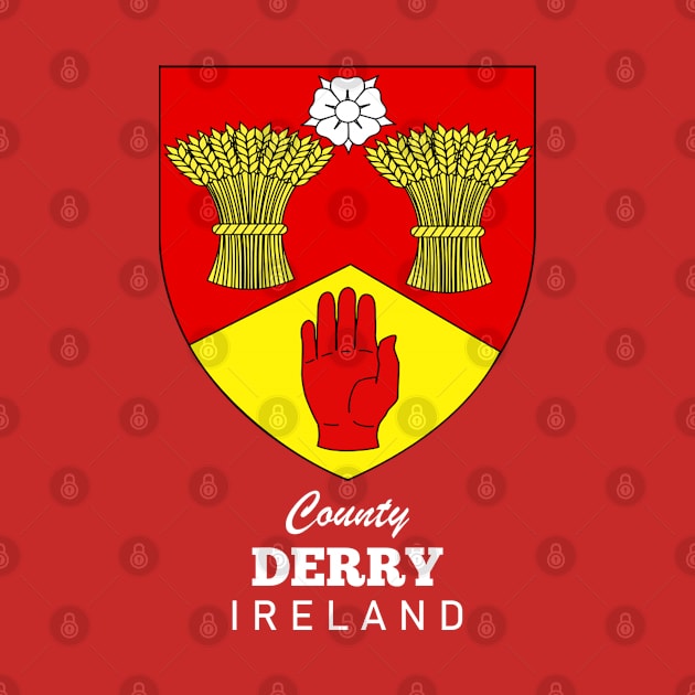 County Derry Ireland Crest by Ireland