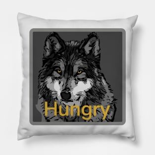 Hungry Wolf Pillow