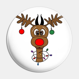 Reindeer Christmas Tree Ornaments Pin