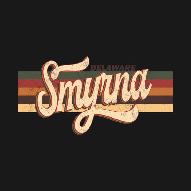 Smyrna Delaware Retro Vintage 70s 80s Design by Happy as I travel