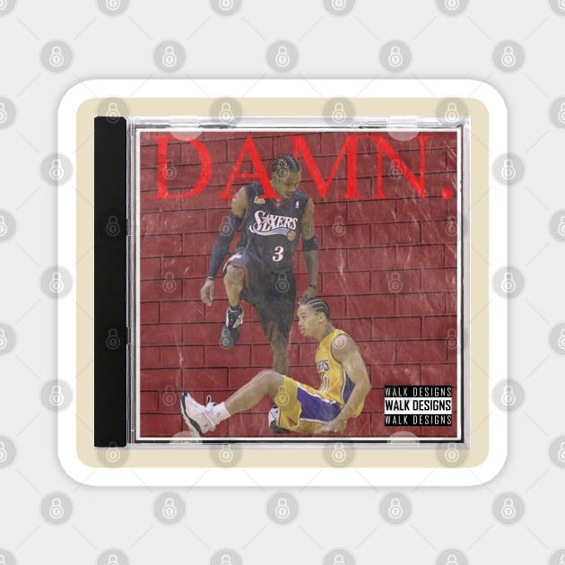 Allen Iverson x Kendrick Lamar x DAMN. Magnet by WalkDesigns