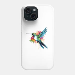 Watercolor Hummingbird Phone Case