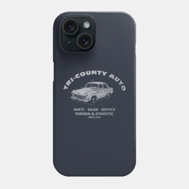 Tri-County Auto (faded) Phone Case by GloopTrekker