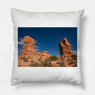 Balanced Rock and Friend, Arches National Park Pillow